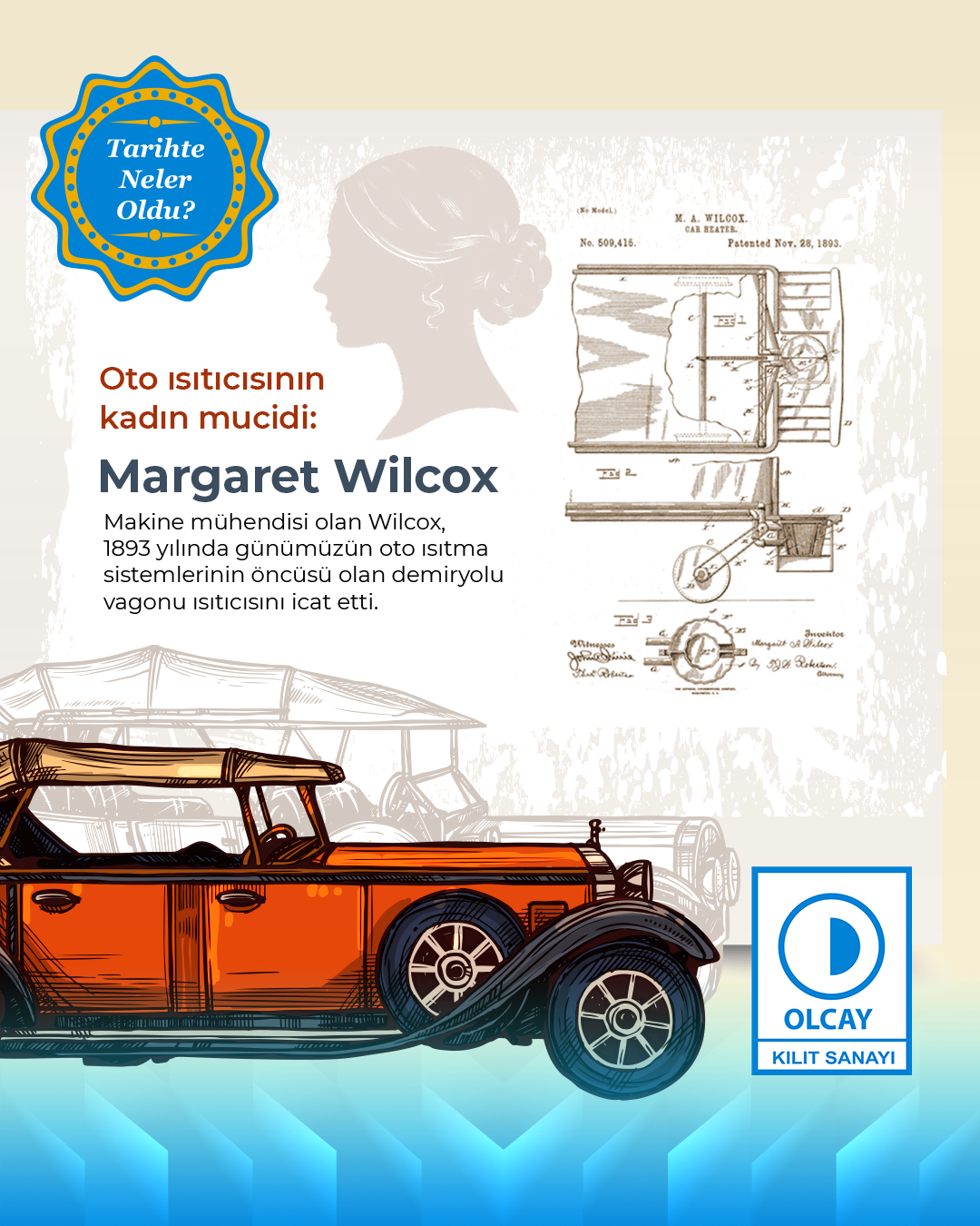 Oto ısıtıcısının kadın mucidi - Margaret Wilcox